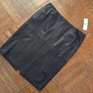 Nwt Lafayette 148 leather skirt